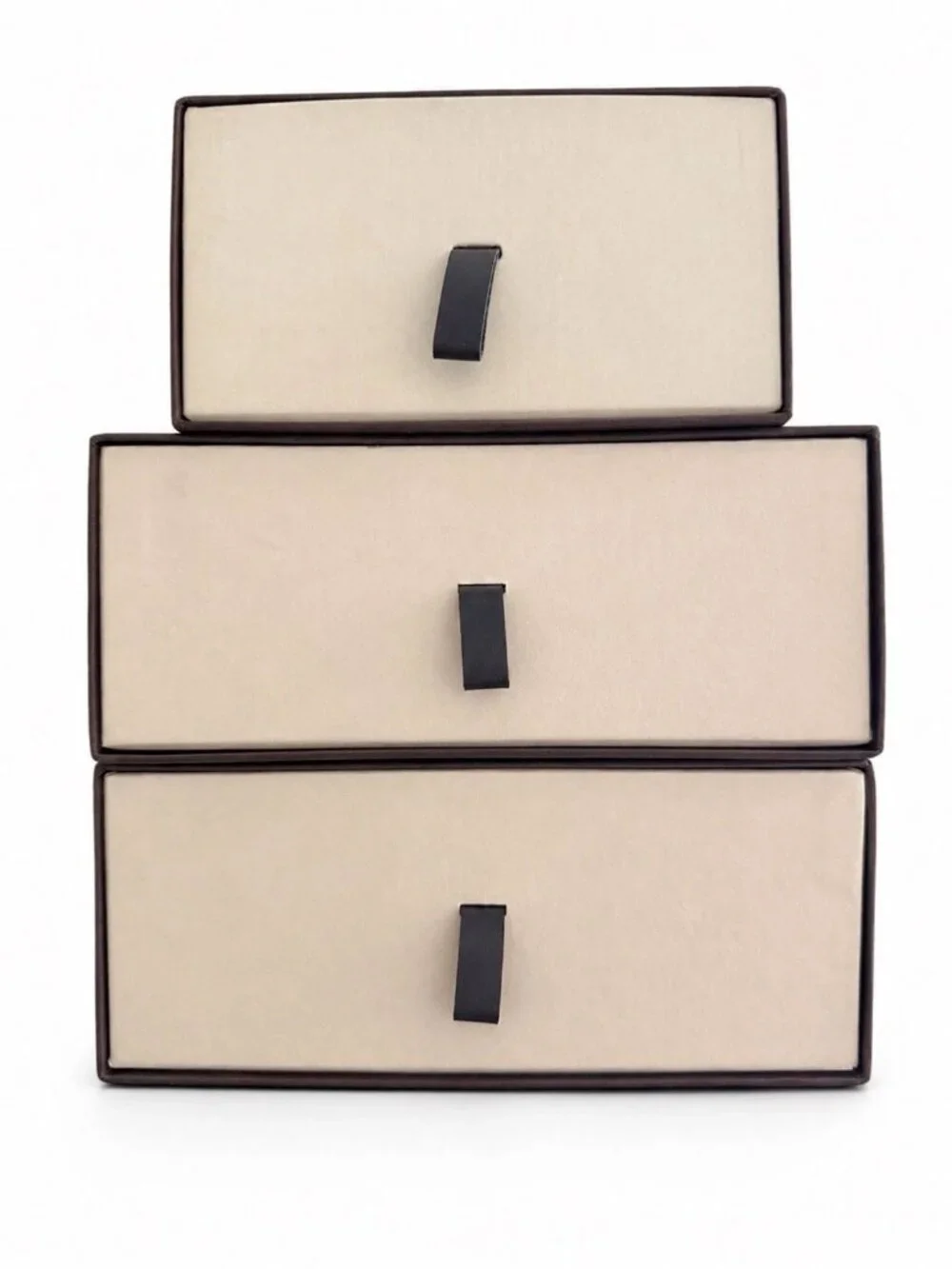 3 Louis Vuitton Empty Boxes Brown Drawer Boxes, 2 Eyeglasses + 1 Accessory box